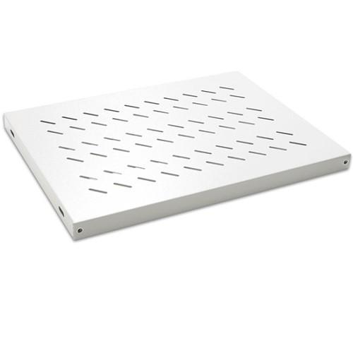 AGER Duvar Tip 19" 1U D250mm için Sabit Beyaz Kabinet Rafı AA-RMR01U25-A-B1