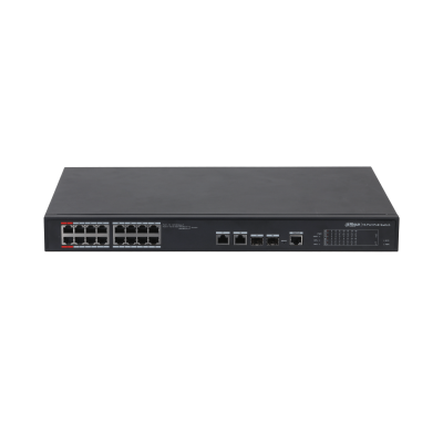 DAHUA 16port 240w FULL PoE PFS4218-16ET-240-V2 GIGABIT 2X SFP Yönetilebilir Switch                  